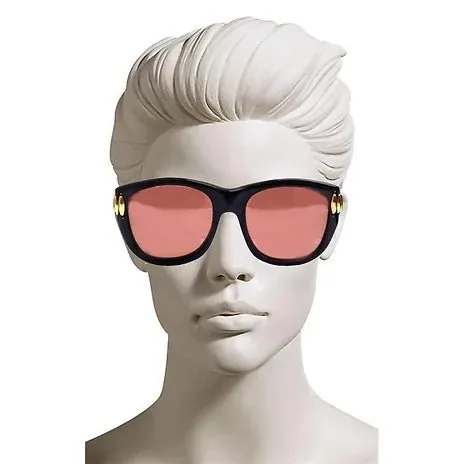 1970s EMMANUELLE KHANH ORANGE LENS OVERSIZED SUNGLASSES