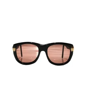 1970s EMMANUELLE KHANH ORANGE LENS OVERSIZED SUNGLASSES