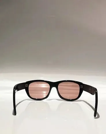 1970s EMMANUELLE KHANH ORANGE LENS OVERSIZED SUNGLASSES