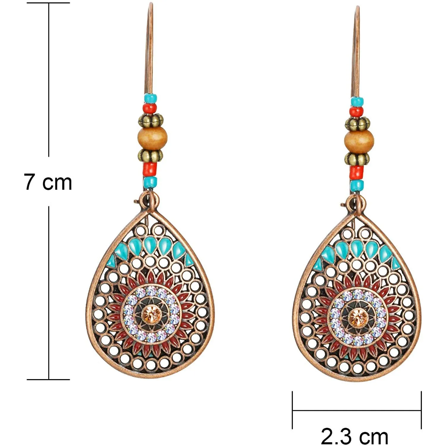 4-Pair: Bohemian Vintage Dangle Earrings