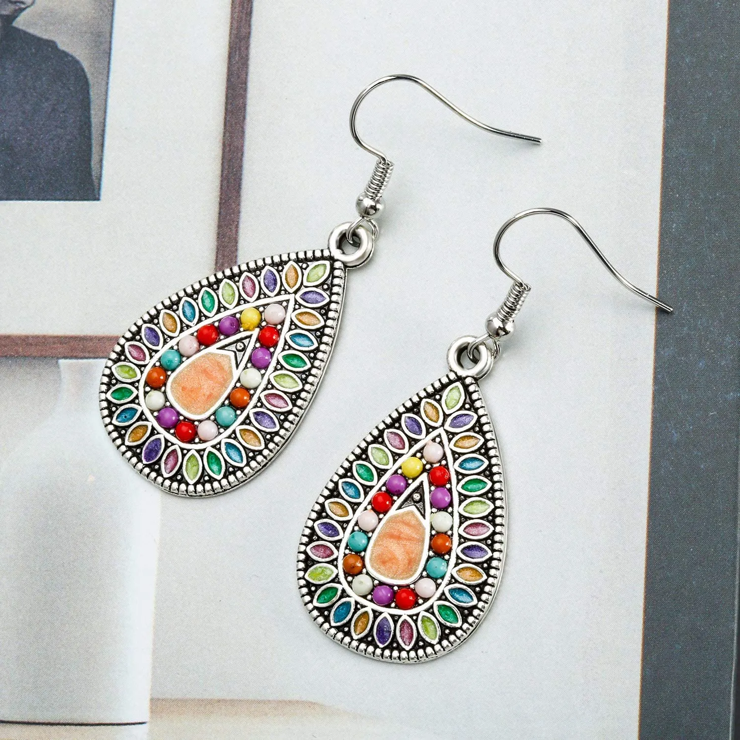 4-Pair: Bohemian Vintage Dangle Earrings