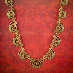 Antique Victorian 18ct Gold Chain Necklace Circa 1900