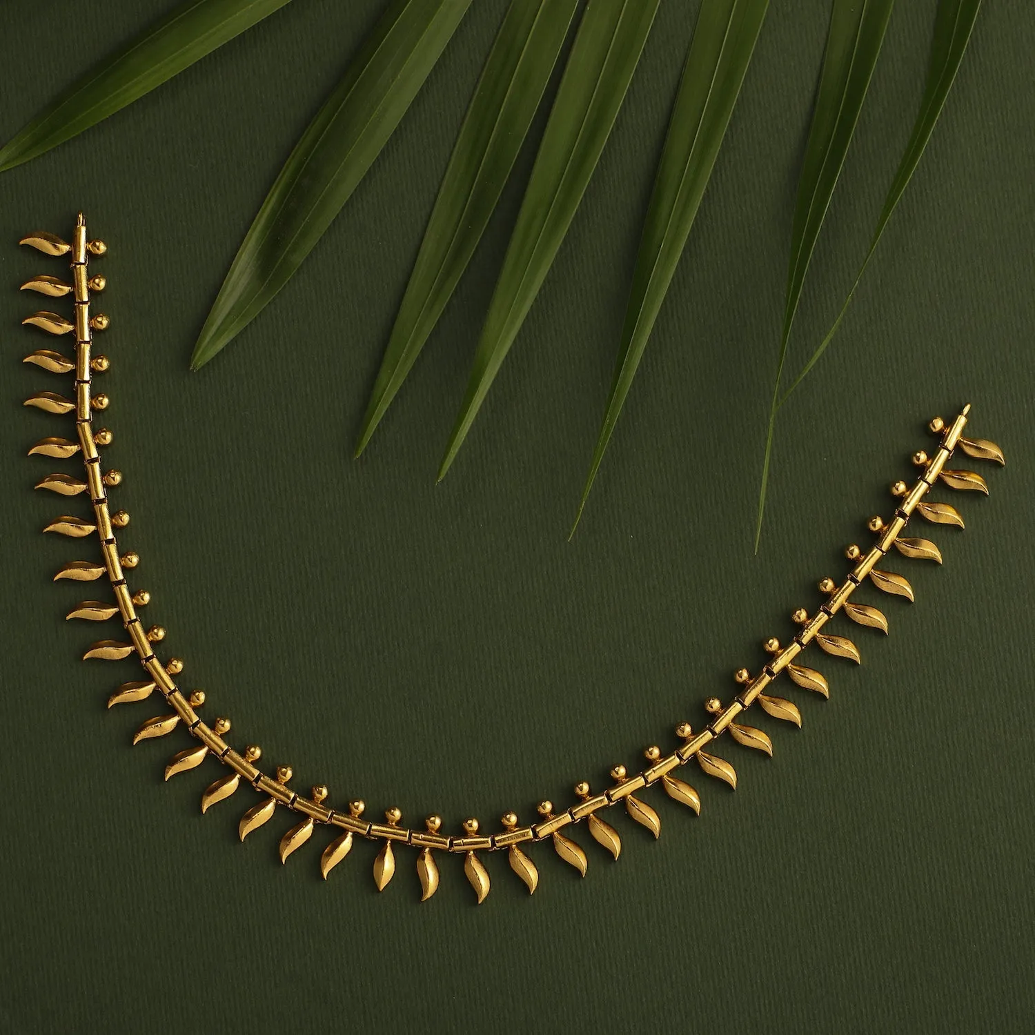 Arete Gold Plated Tribal Necklace