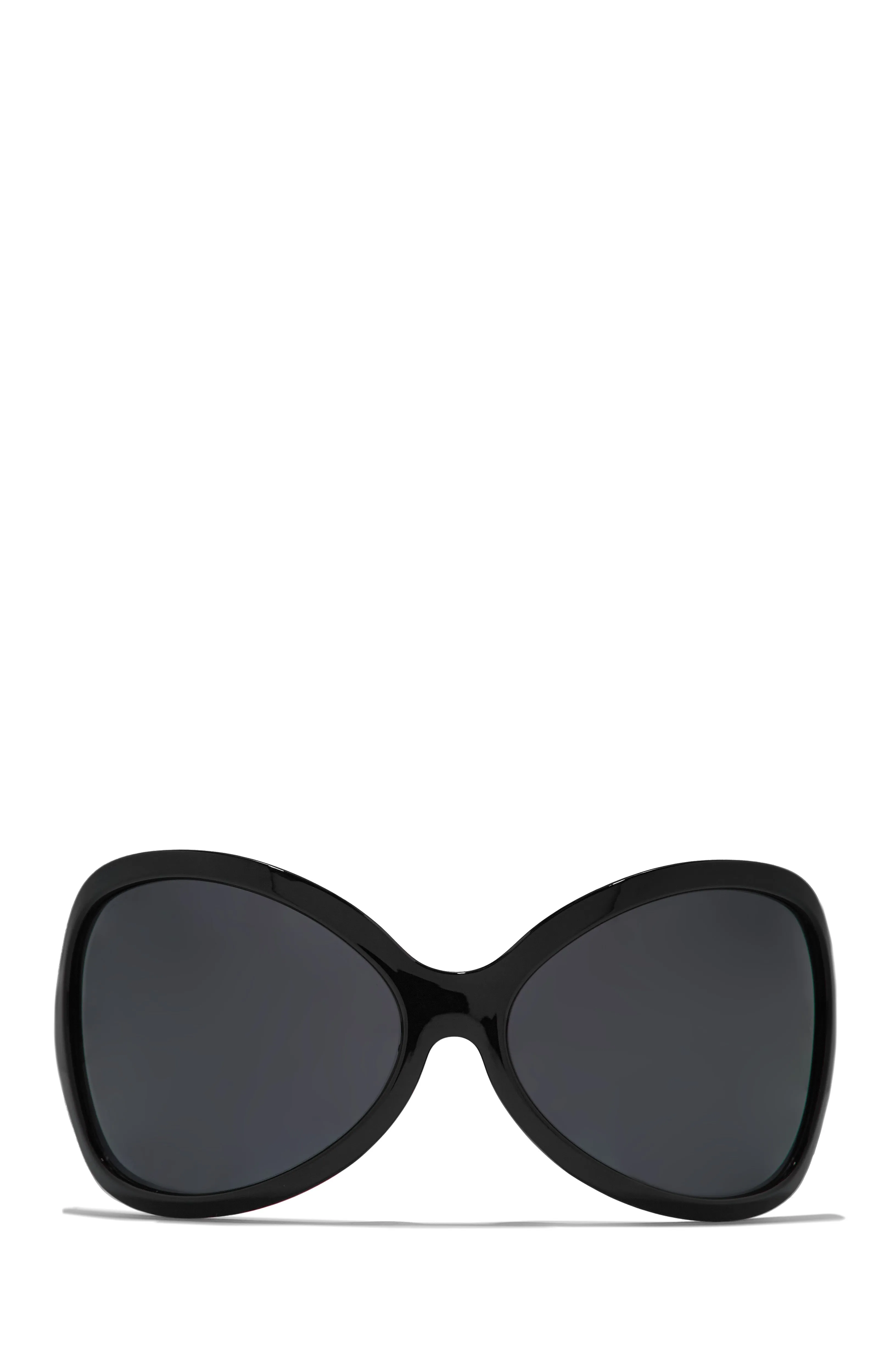 Big Reveal Oversized Sunglasses - White