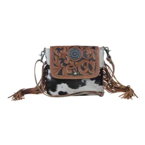 Brown Boughs  Hand-Tooled Bag