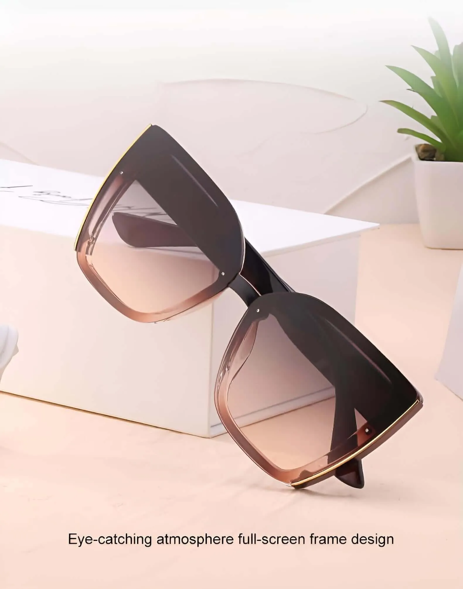 Cat Eye Oversized Sunglasses