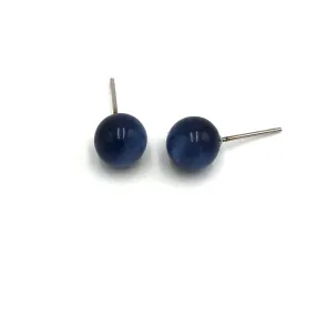 Denim Moonglow Ball Stud Earrings - 10mm