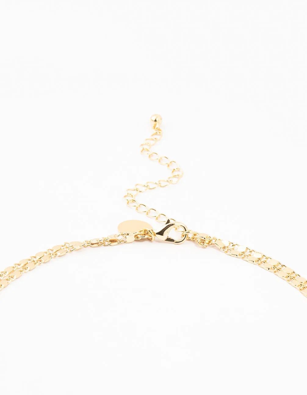 Gold Plated Vintage Chain Necklaces 2- Pack