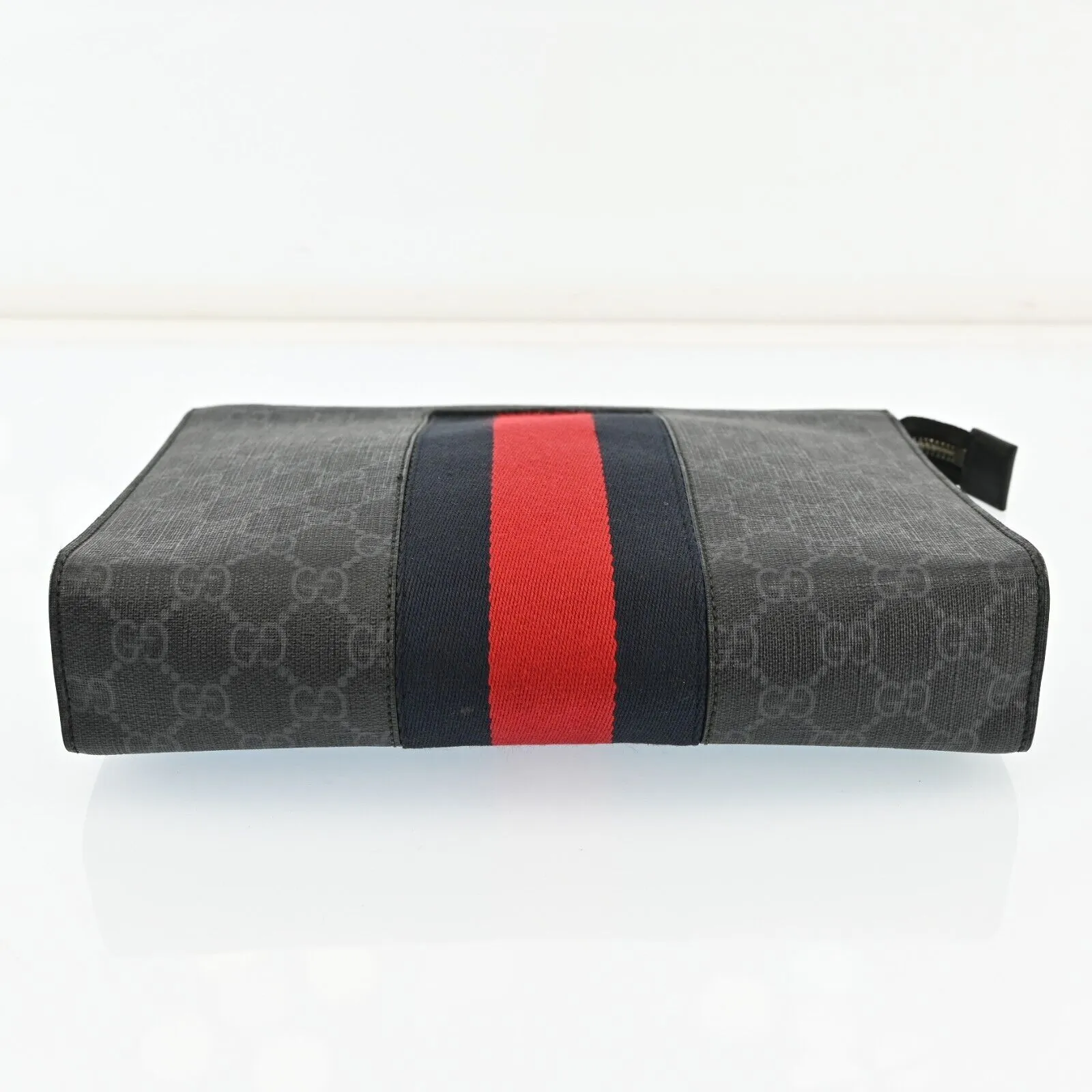 Gucci Gg Supreme Webbing Line Clutch Bag