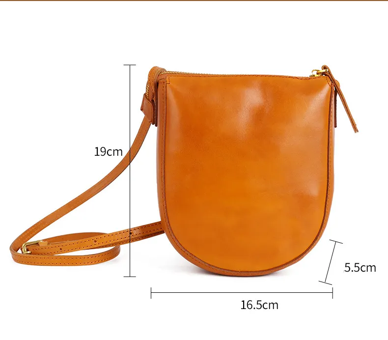 Handmade Vegetable Tanned Leather Phone Bags LC010