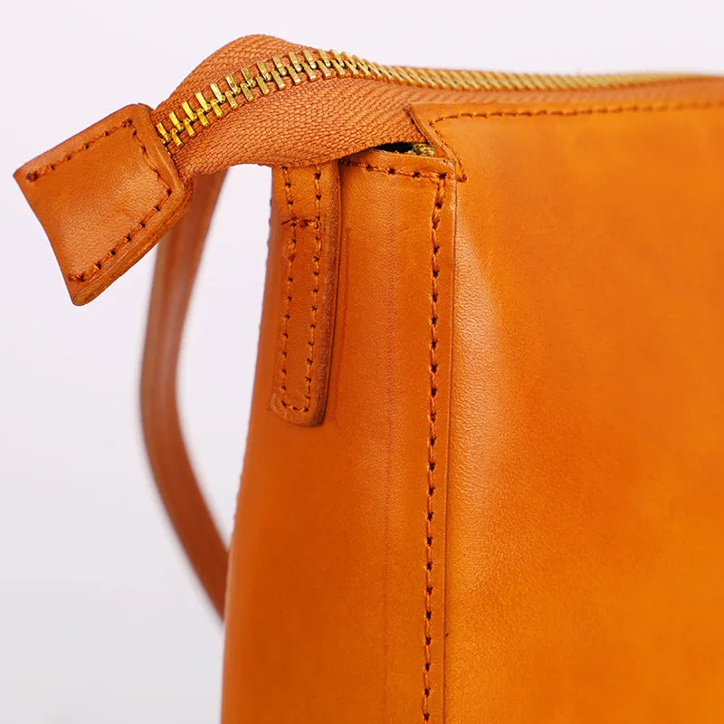 Handmade Vegetable Tanned Leather Phone Bags LC010