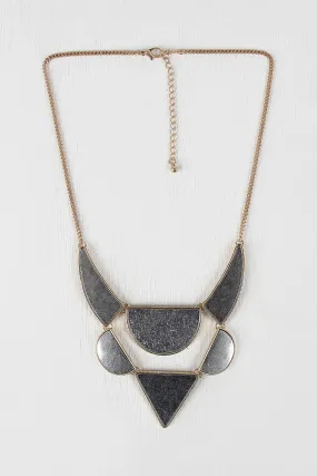 Hinged Geometric Shapes Necklace