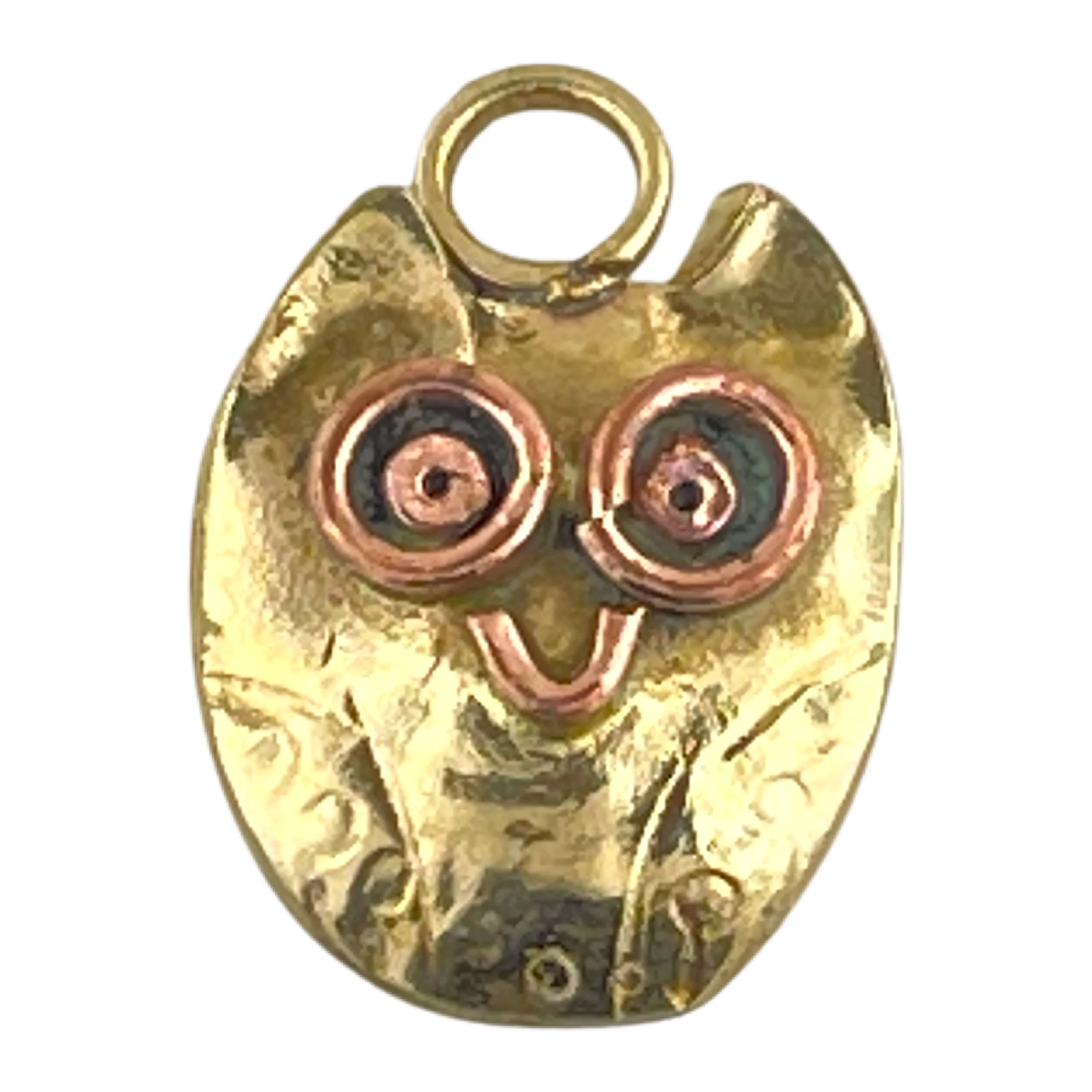 Little Brass Owlet Charm