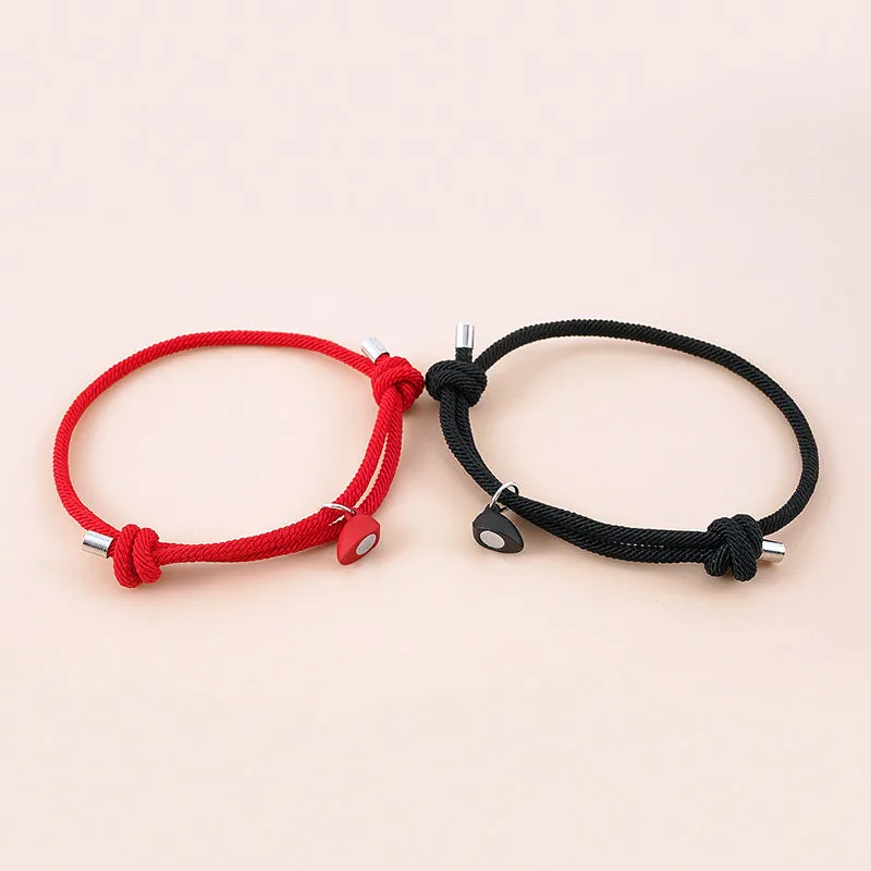 Magnetic Heart Relationship Bracelets for Couples