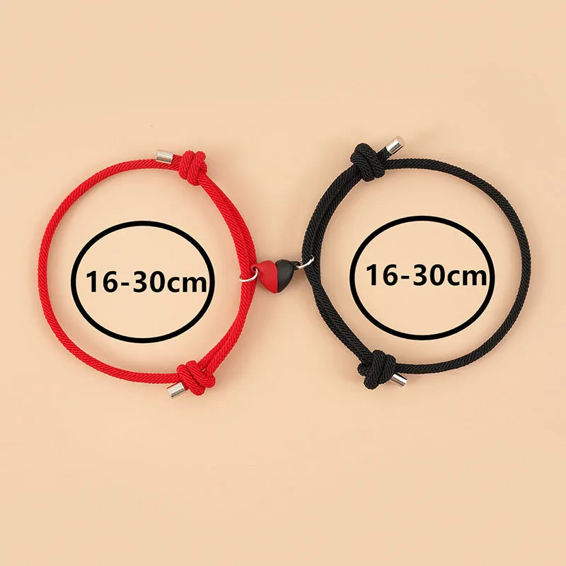 Magnetic Heart Relationship Bracelets for Couples