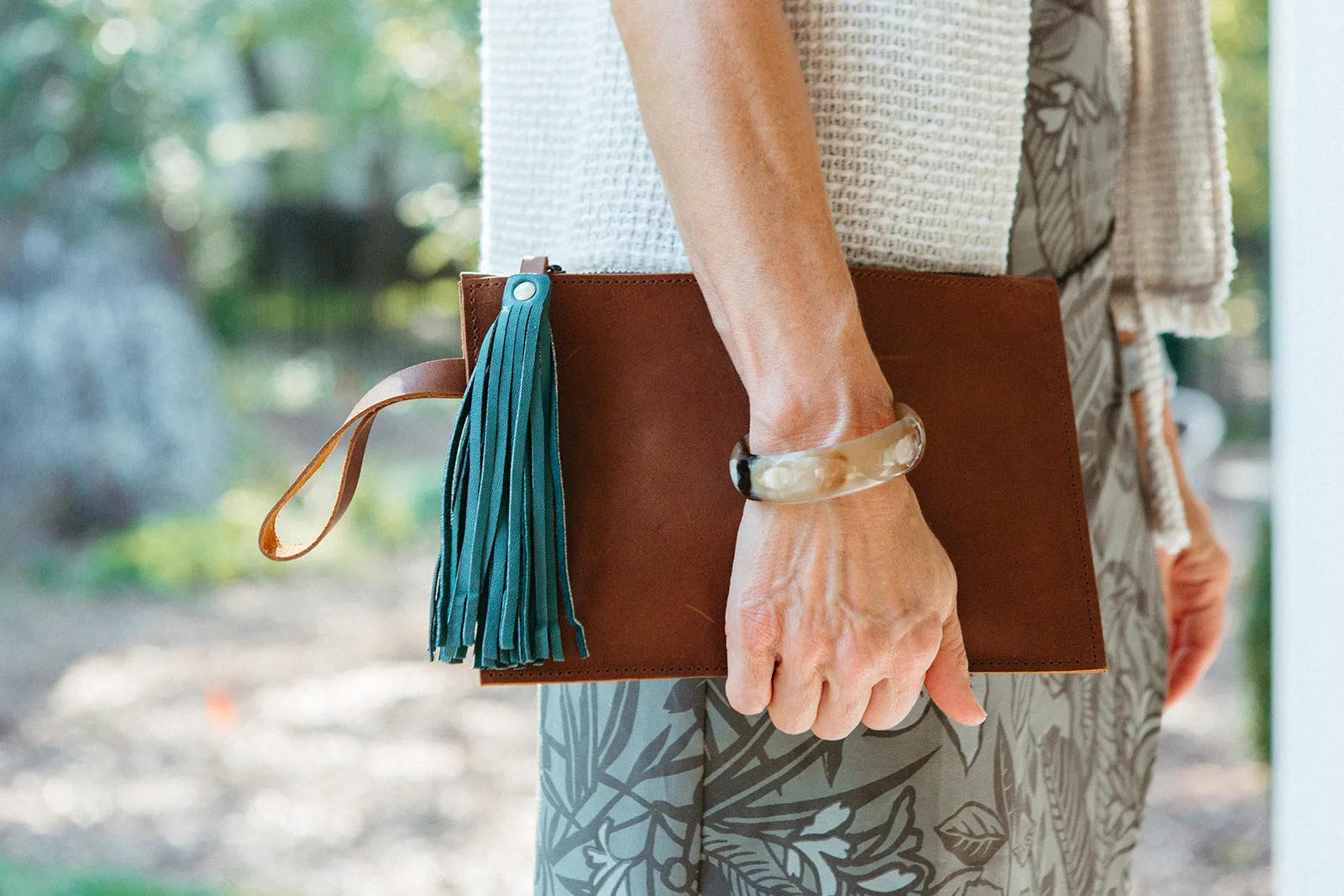 Meron Tassel Wristlet