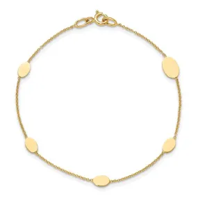 Oval Disc Station Bracelet