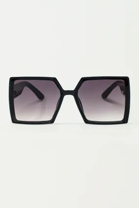 Oversized Square Sunglasses In Black