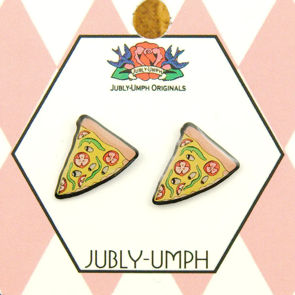 Pizza Stud Earrings