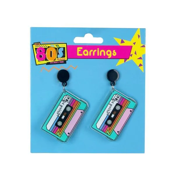 Retro Cassette Tape Earrings