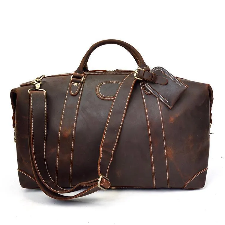 Rich Premium Leather Doctor Style Bag Travel Shoulder