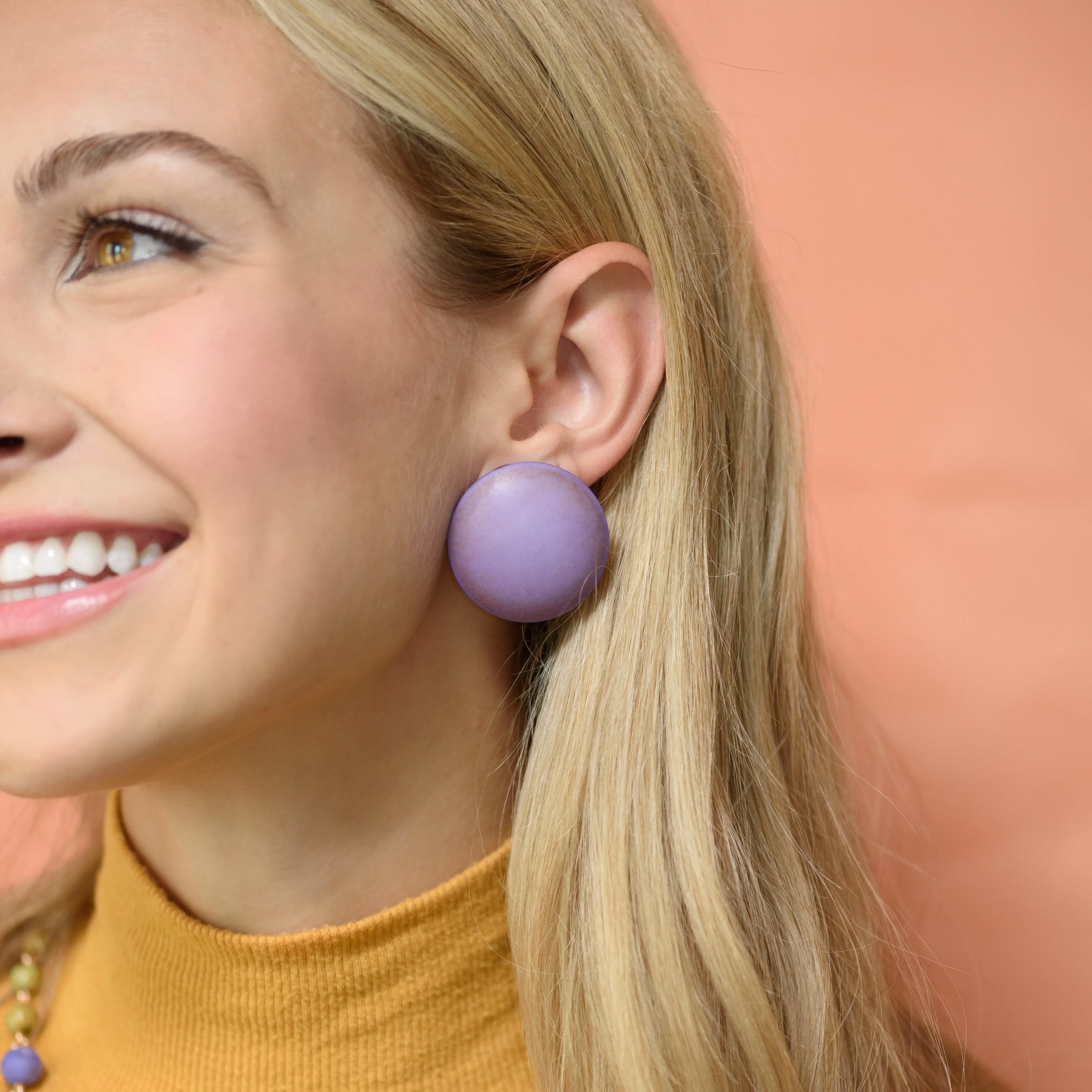 Saddle Up Retro Button Stud Earrings