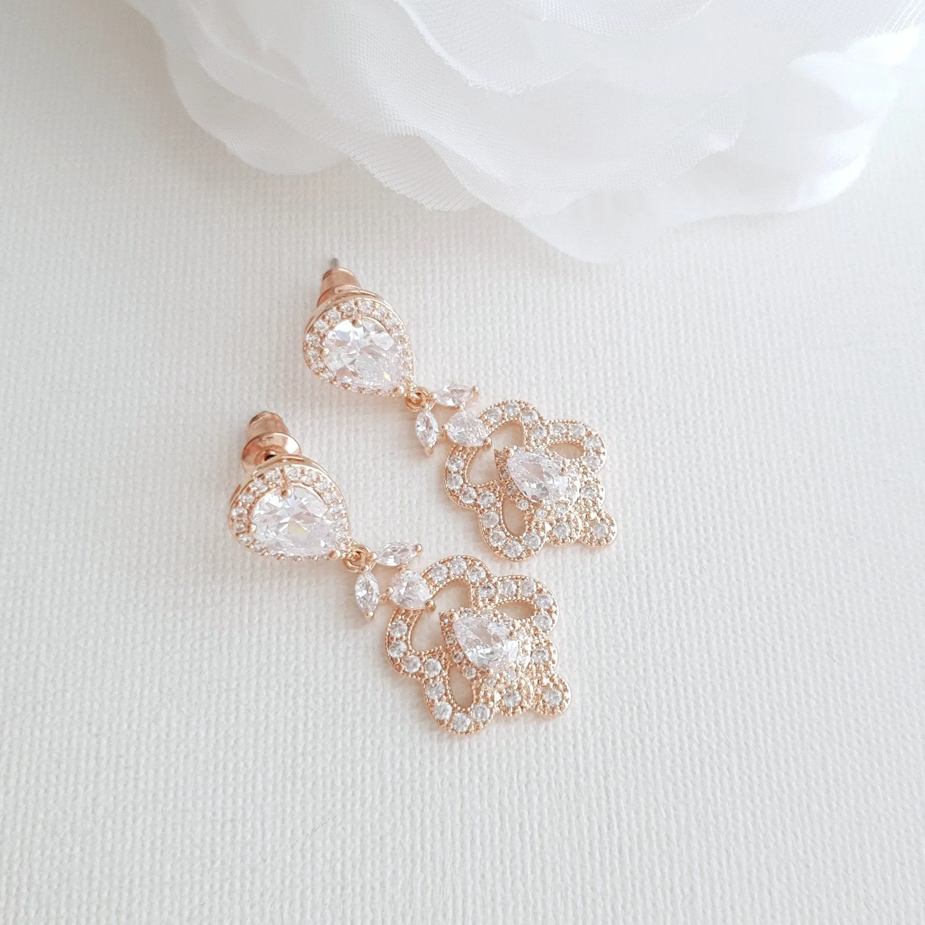 Vintage Bridal Earrings- Norma