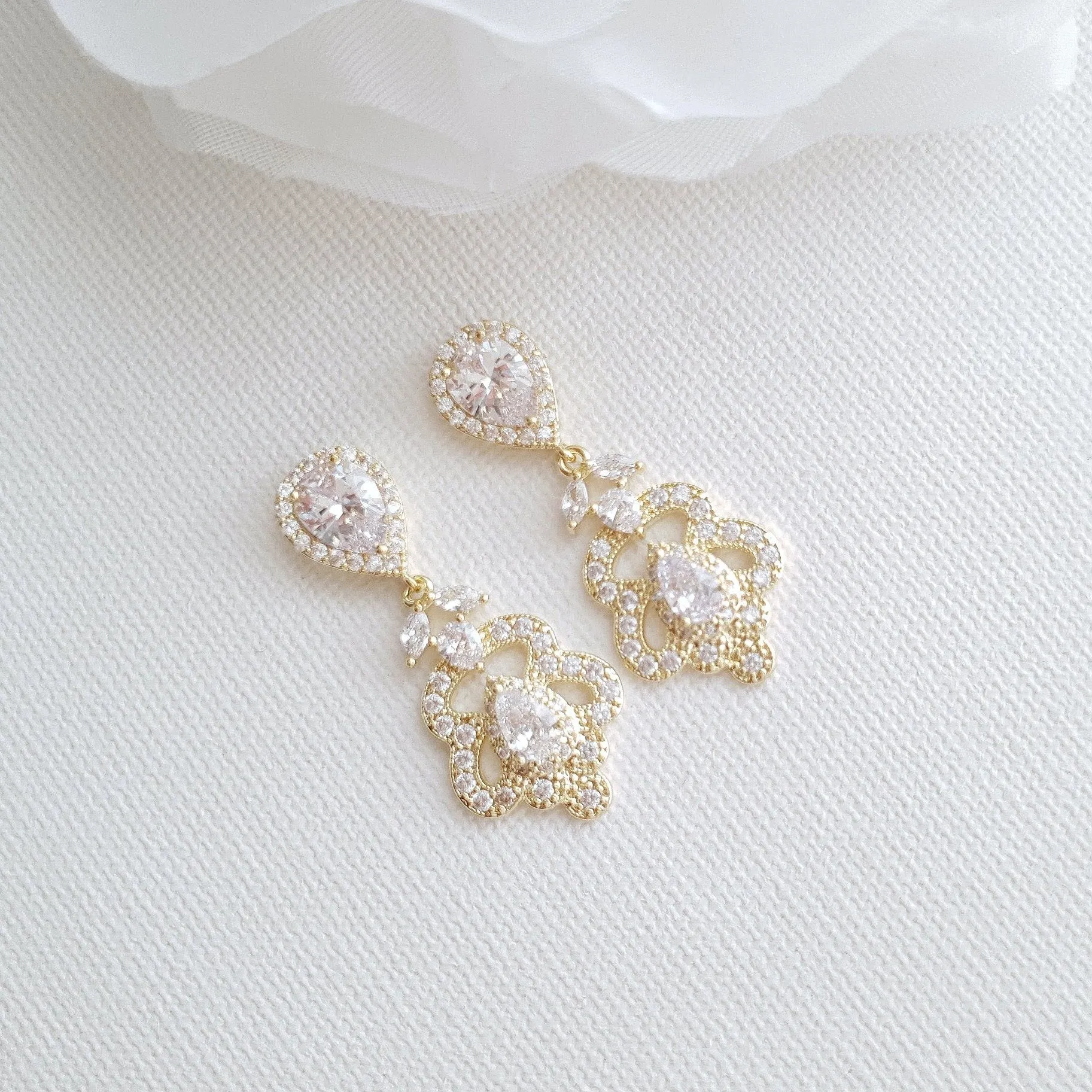 Vintage Bridal Earrings- Norma