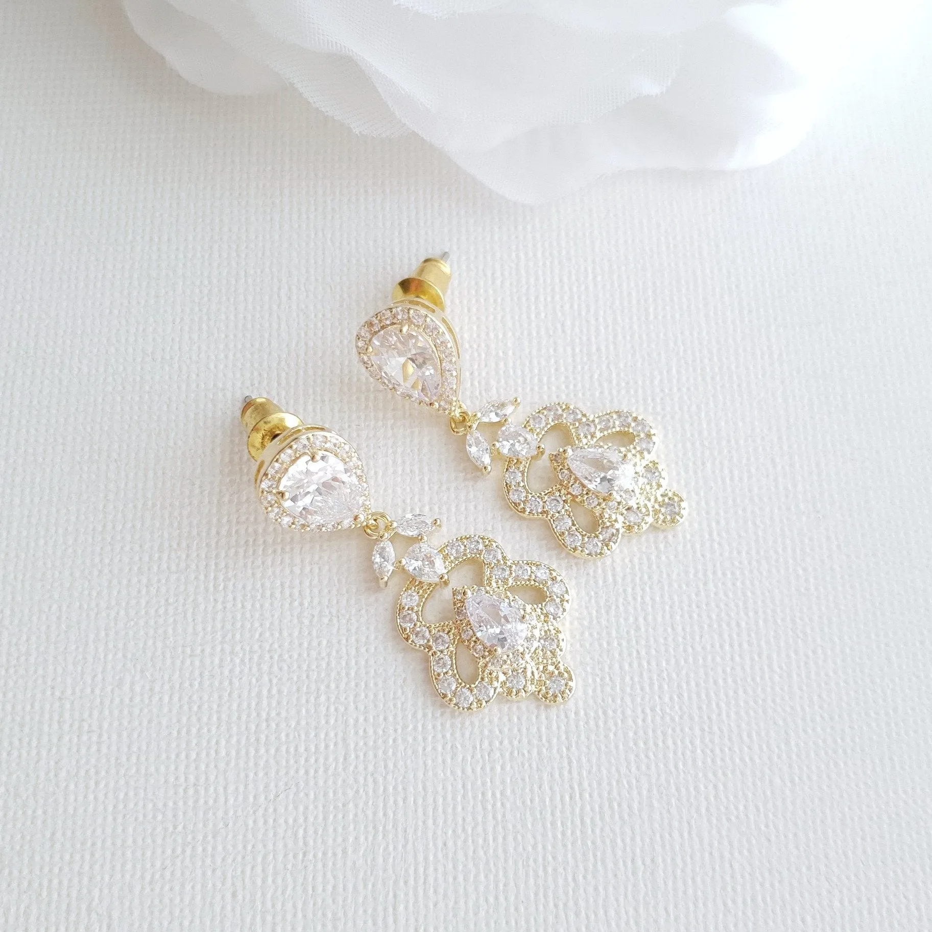 Vintage Bridal Earrings- Norma