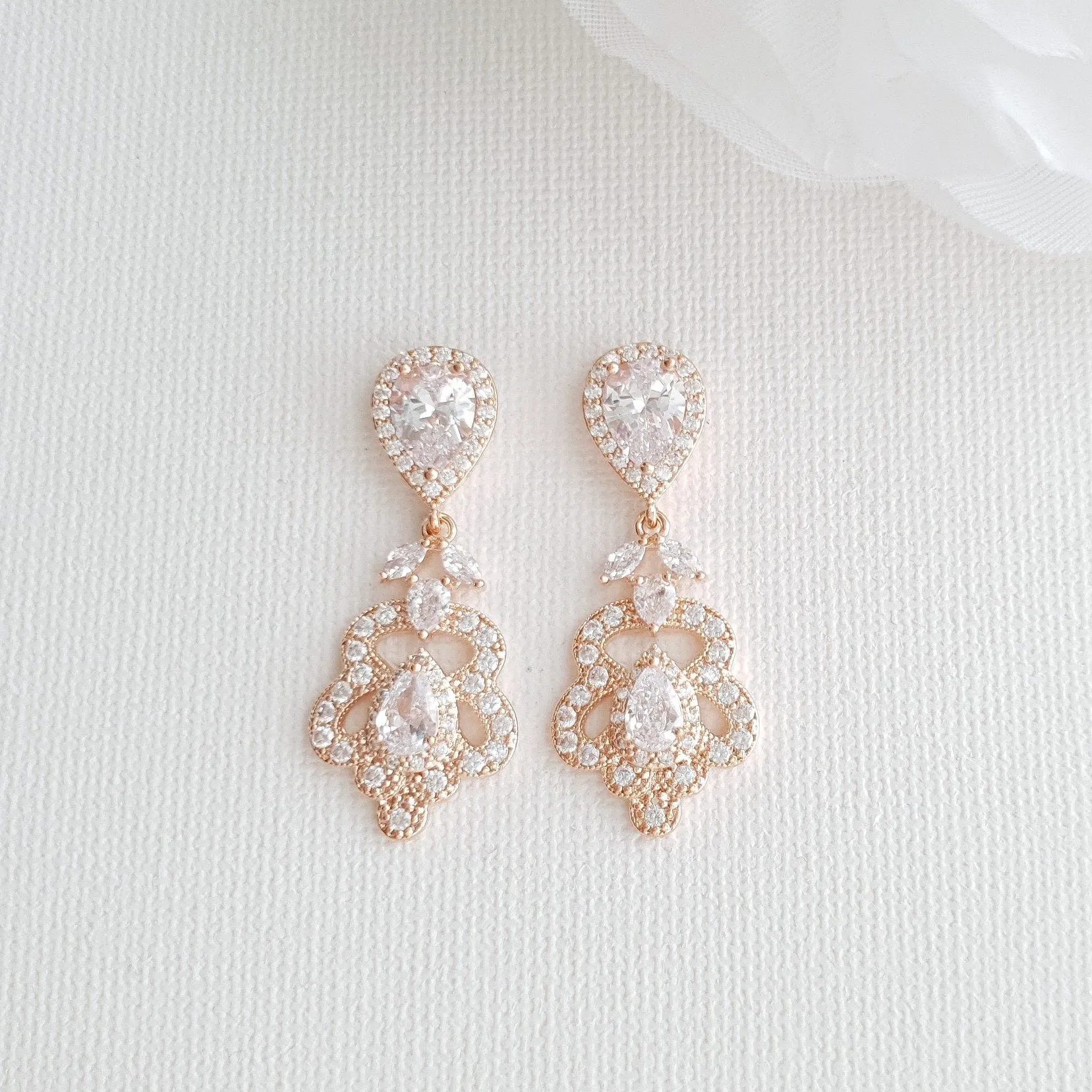 Vintage Bridal Earrings- Norma