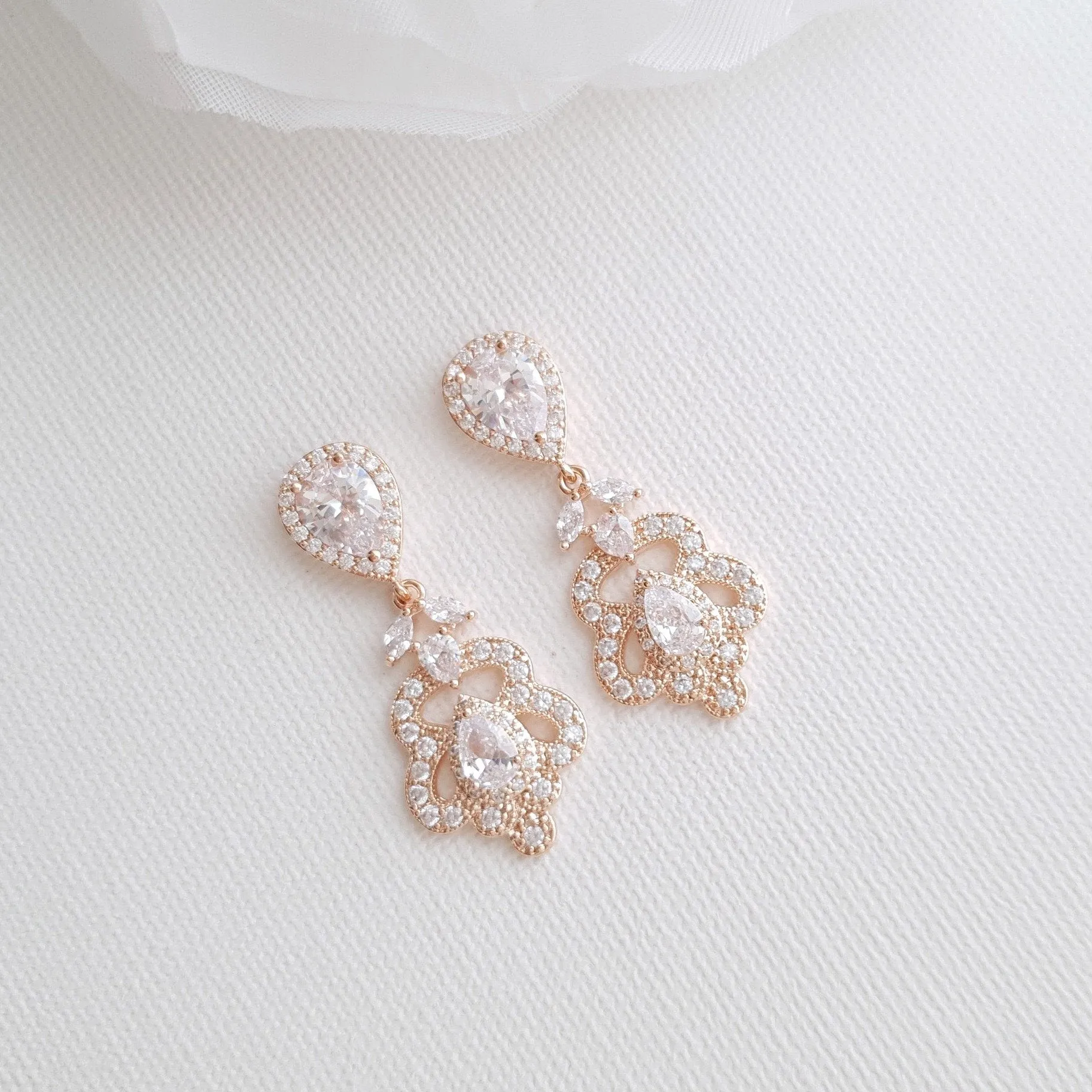 Vintage Bridal Earrings- Norma