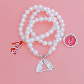 White Pearl DST Charm Trio Set