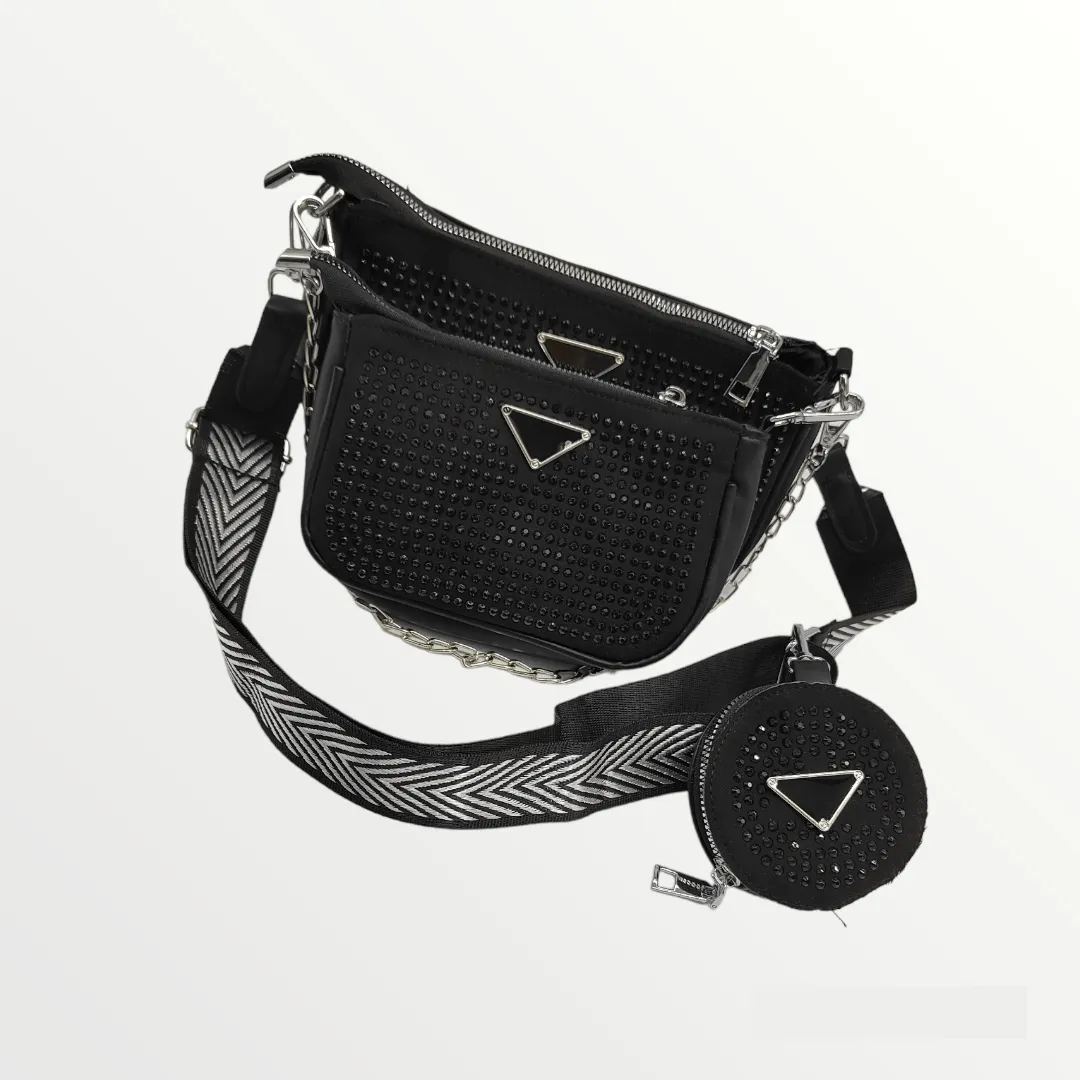 Women Bag -Snake Leather - Black